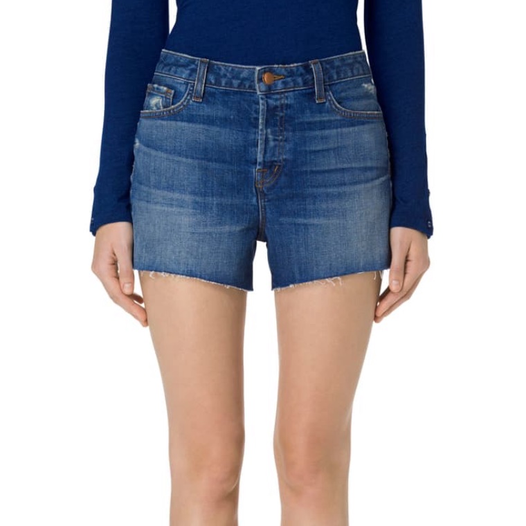 J Brand Gracie High Rise Denim Shorts